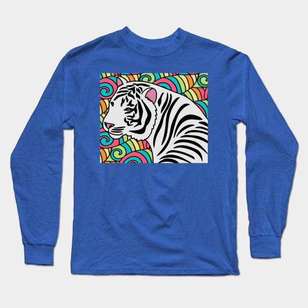 Patty Tiger Wild Animals Long Sleeve T-Shirt by flofin